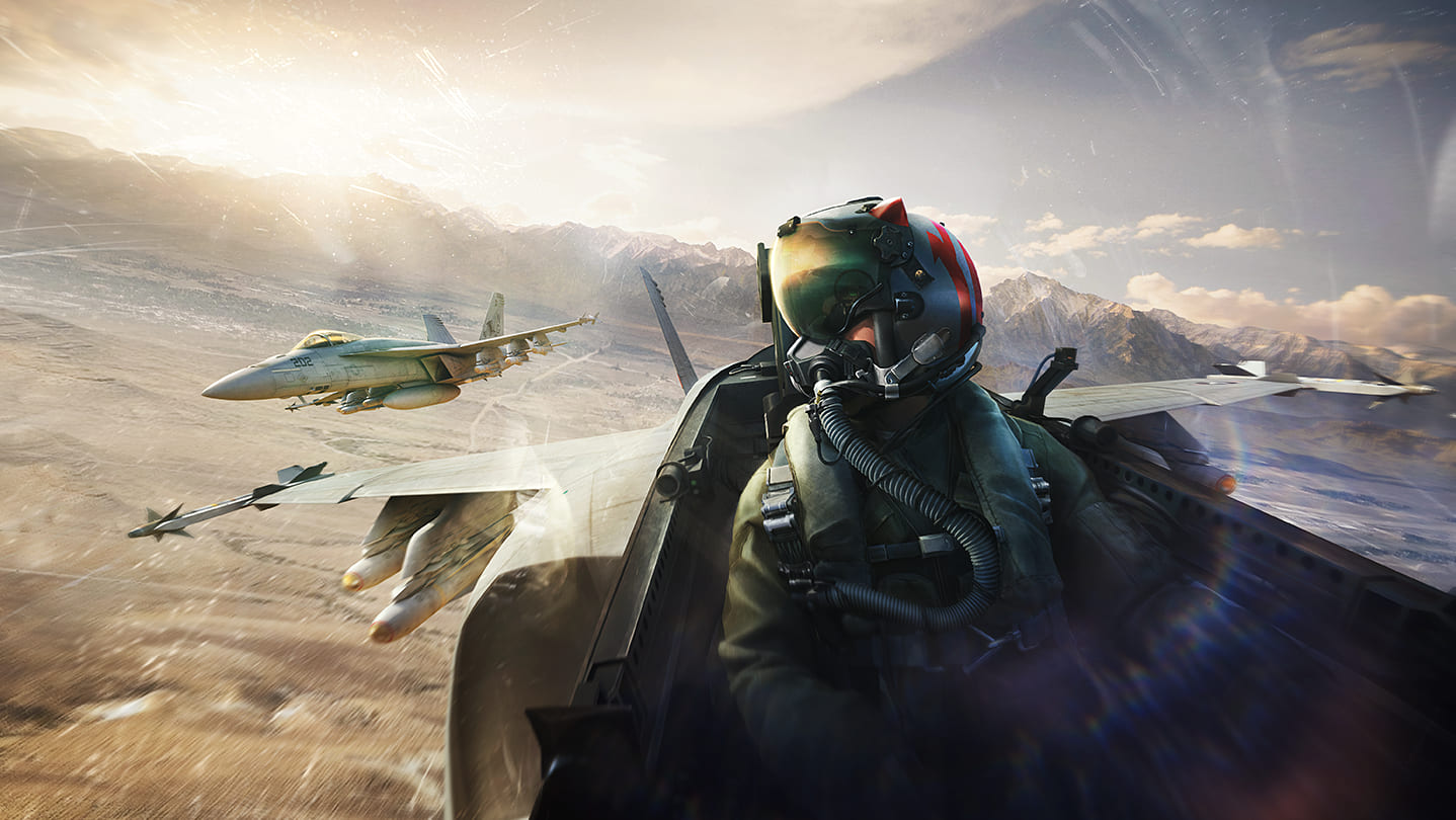 Pilota da combattimento in volo per la piattaforma War Thunder